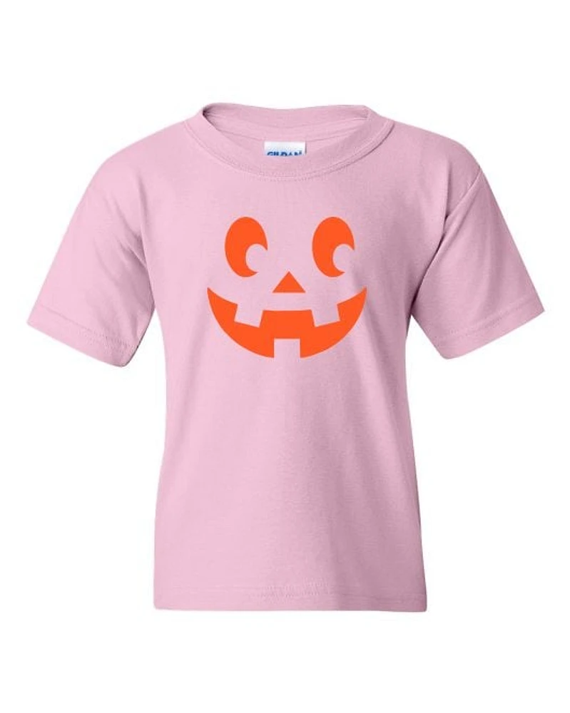 T-shirt JEUNESSE CITROUILLE HALLOWEEN - col rond pour jeunes