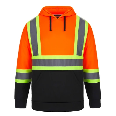 Sweat à capuche de sécurité haute visibilité pour adulte | T-Shirt Time