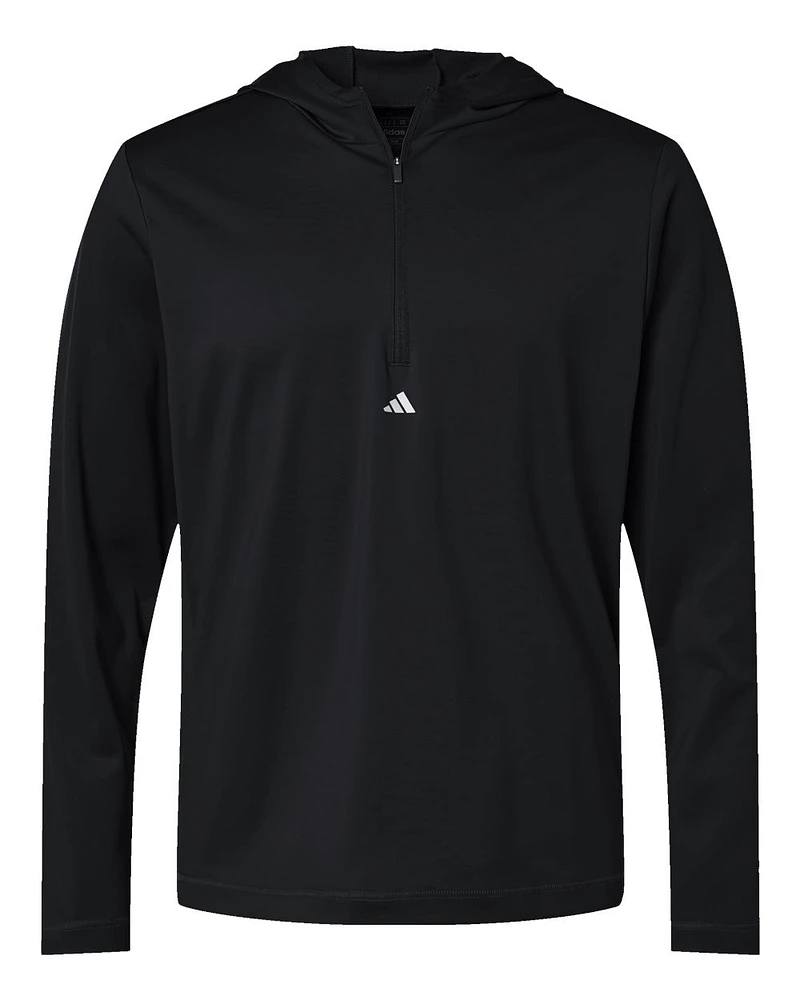 Adidas Lightweight Performance Quarter-Zip Hooded Pullover | T-Shirt Time