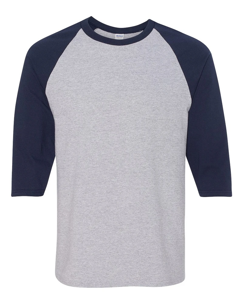 Gildan Heavy Cotton™ Raglan Three-Quarter Sleeve T-Shirt | Time