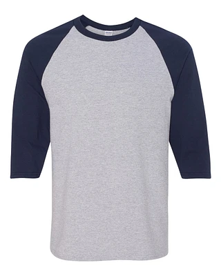 Gildan Heavy Cotton™ Raglan Three-Quarter Sleeve T-Shirt | Time