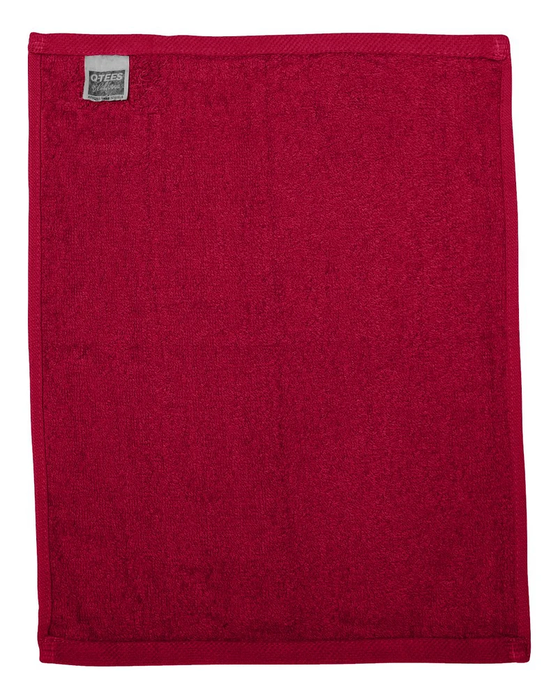 Q-Tees Hemmed Fingertip Towel | T-Shirt Time