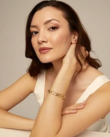 Rectangular link chain bracelet