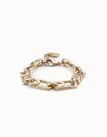 Rectangular link chain bracelet