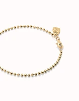 Beaded chain charm bracelet