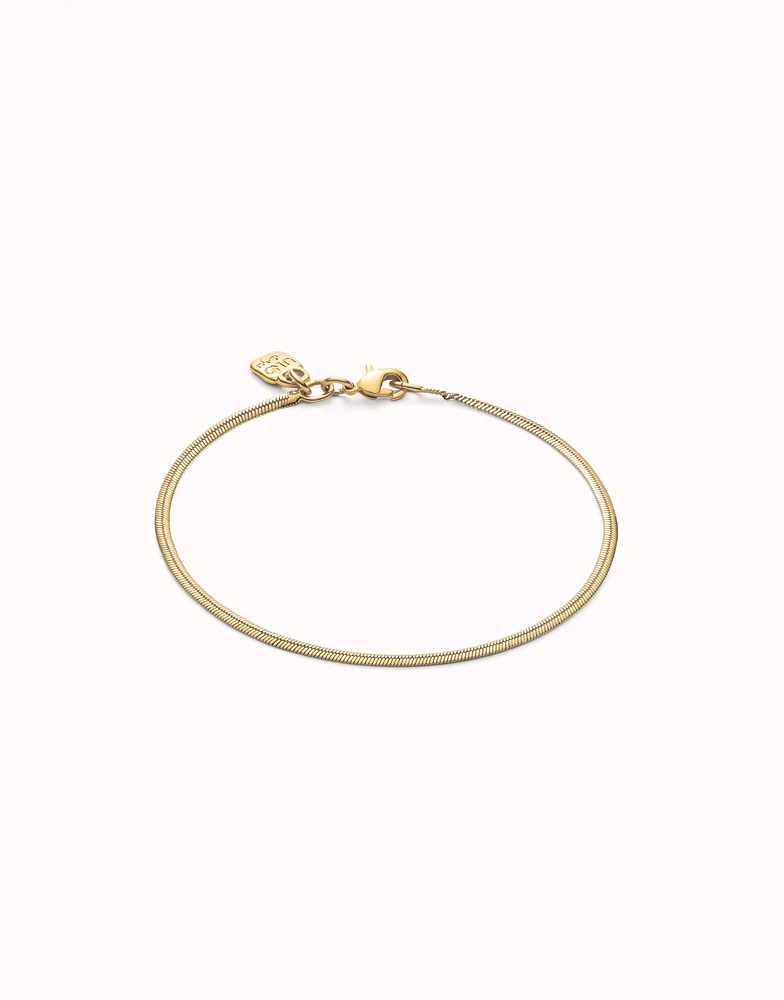 Flat snake chain bracelet