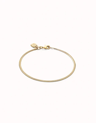 Flat snake chain bracelet