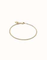 Flat snake chain bracelet