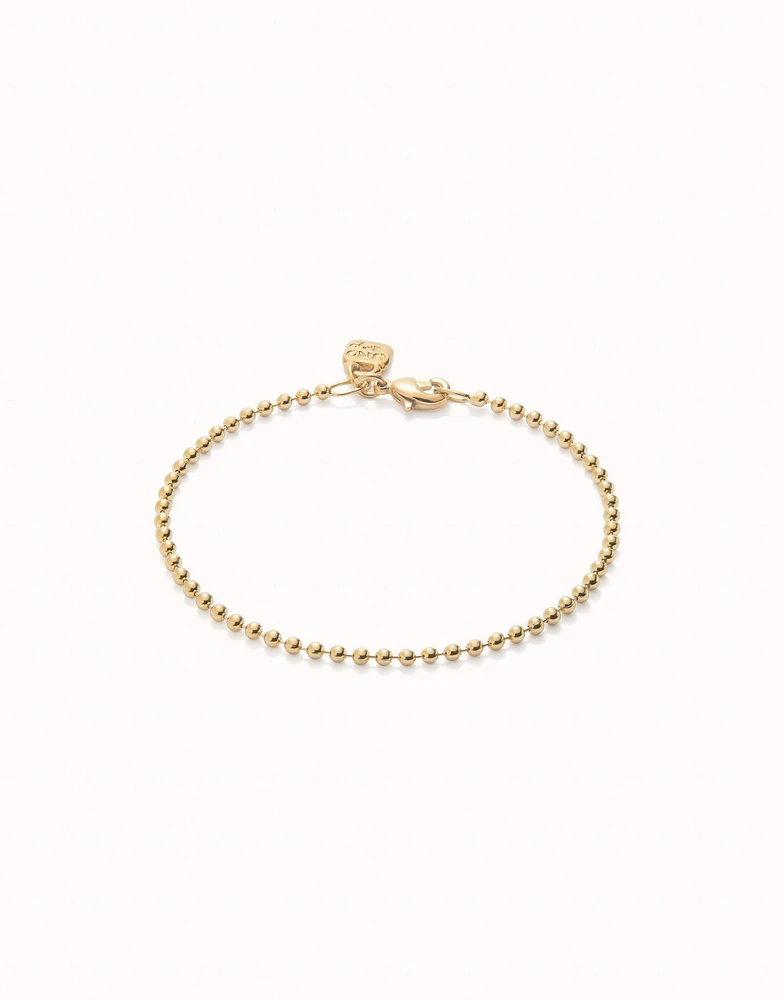Beaded chain charm bracelet