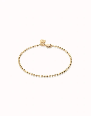 Beaded chain charm bracelet