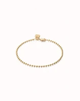 Beaded chain charm bracelet