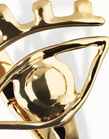 Bangle bracelet with a striking central eye
