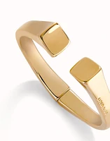 Bangle bracelet with square shape