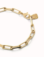 Rectangular link chain bracelet
