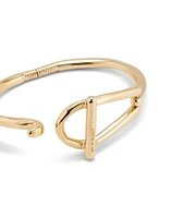 Bangle bracelet with medium sized link