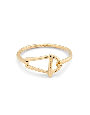 Bangle bracelet with medium sized link
