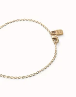 Oval link charm bracelet