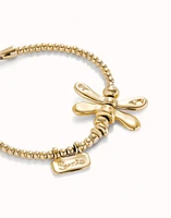 Beaded  bracelet with a dragonfly