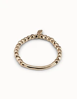 Beaded stretch bracelet with tubular piece