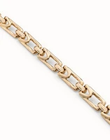 Rectangular link chain bracelet