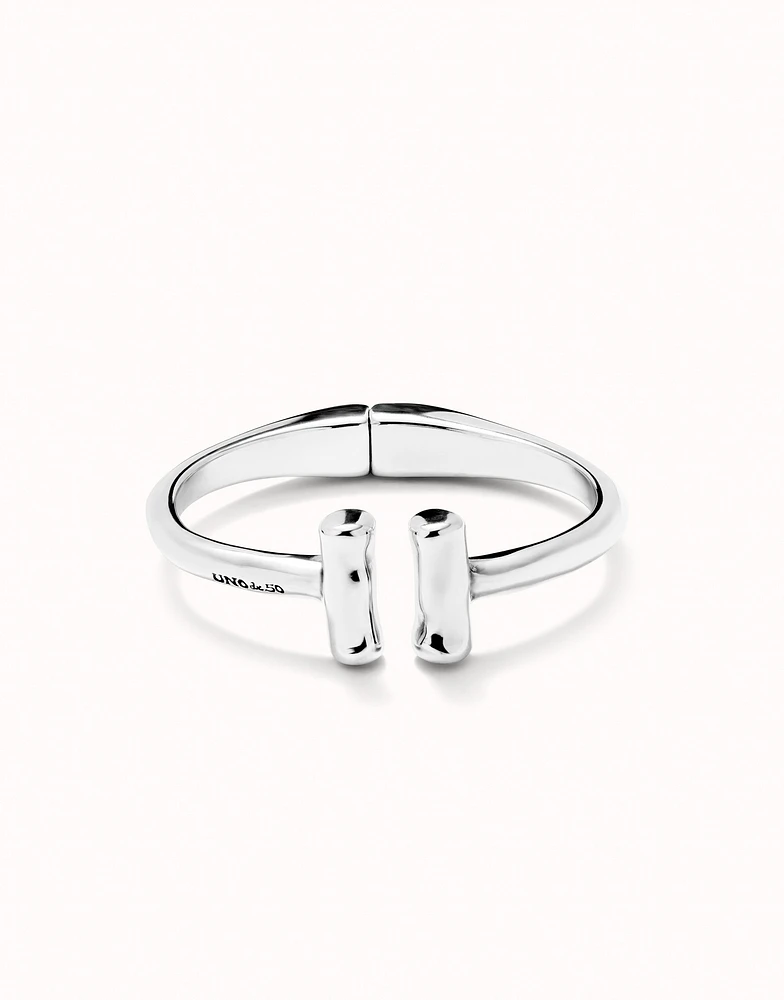 Bangle bracelet with two tubes