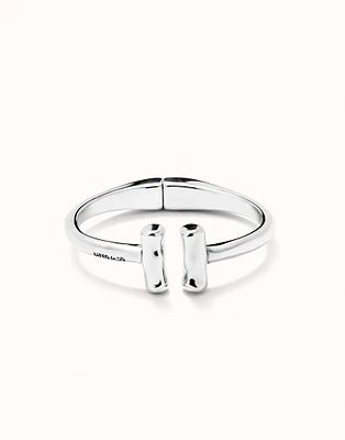 Bangle bracelet with two tubes