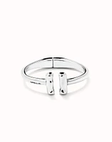 Bangle bracelet with two tubes