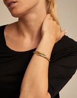 Tubular shaped bangle bracelet