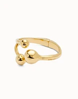 Cuff bracelet with three beads