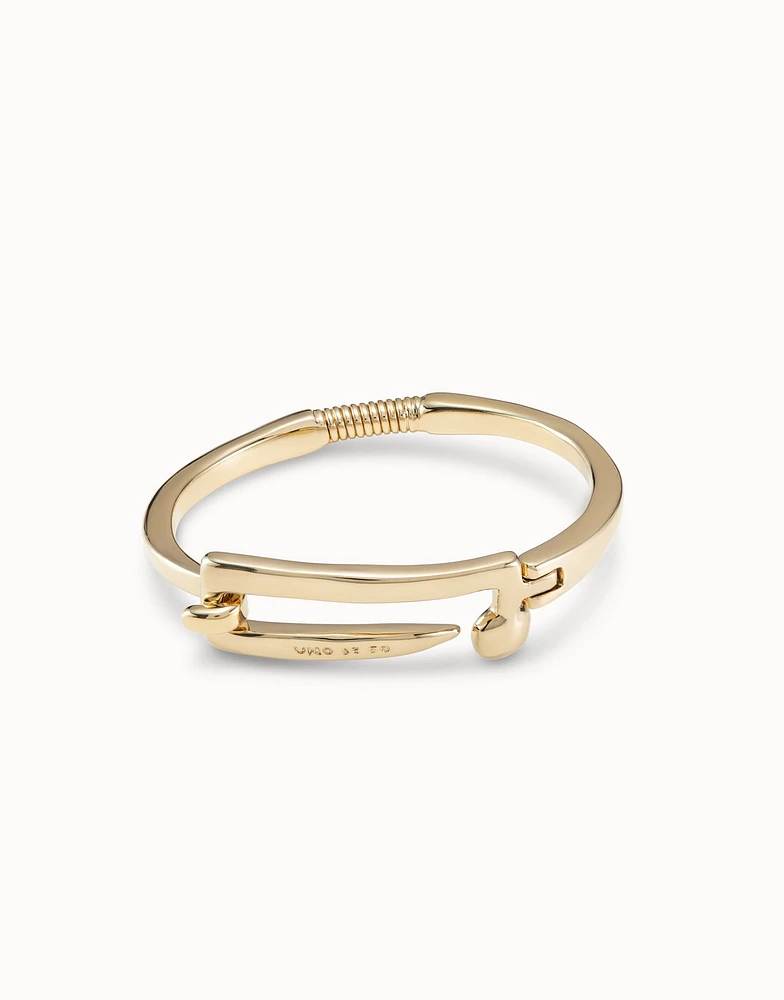 Bangle bracelet with visible spring