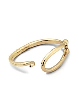 Bangle bracelet with large link