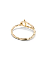 Bangle bracelet with medium sized link