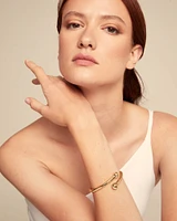 Bangle bracelet with inner spring