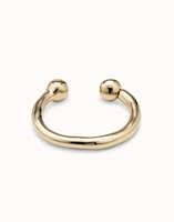 Bangle bracelet with double ball