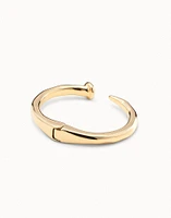 Nail shaped bangle bracelet