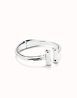 Bangle bracelet with two tubes