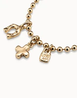 Beaded charm bracelet