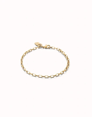 Mid-sized link charm chain bracelet