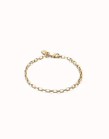 Mid-sized link charm chain bracelet