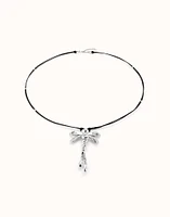 Long pendant necklace with a dragonfly