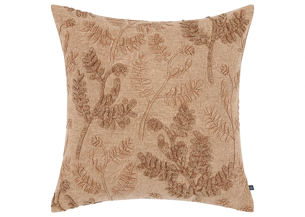 Gemma Cotton Pillow 20x20 Caramel