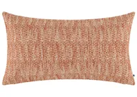 Nia Cotton Jacquard Pillow 12x22 Rust