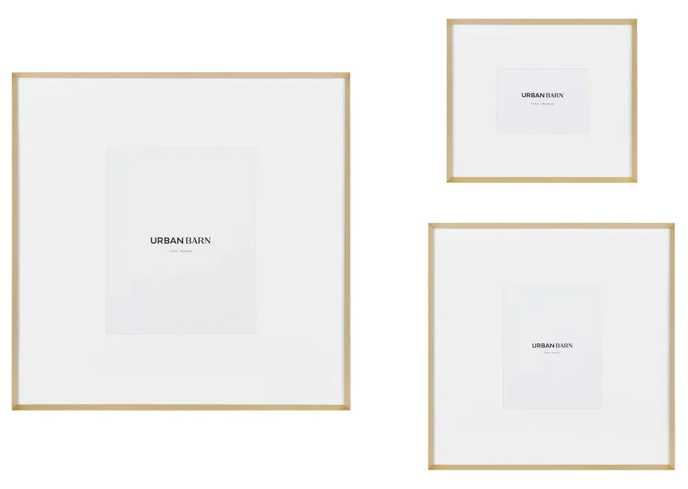 Russo Gallery Frame 8x10 Satin Brass