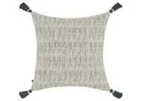 Nia Cotton Jacquard Pillow 20x20 Grey