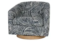 Caleb Swivel Armchair -Anza Navy