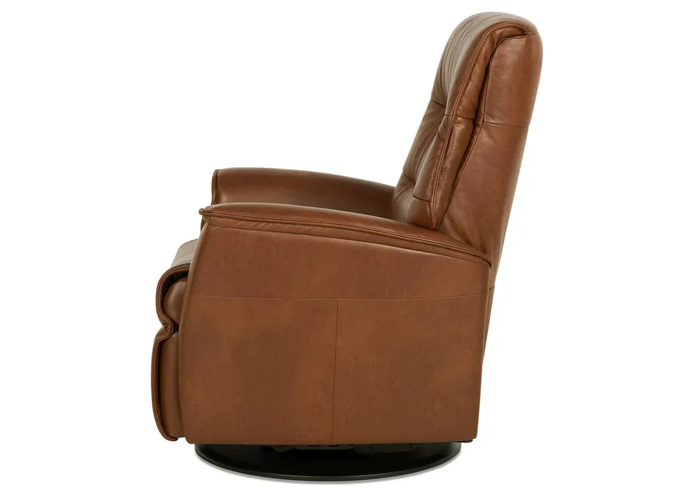 Paramount Leather Recliner -Sol Caramel