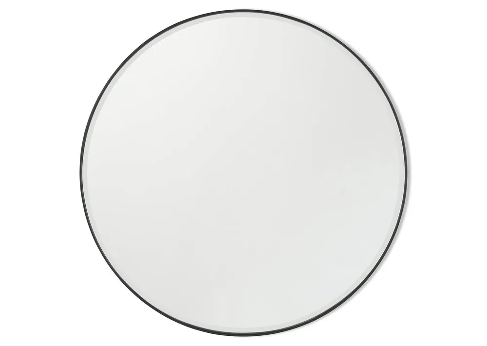 Erika Wall Mirror Round Black 31"