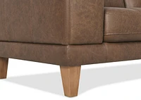 Carson Leather Sofa Chaise RCF -Wes Rum