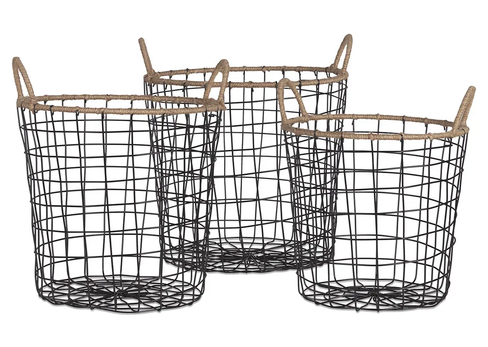 Jackman Wire Basket Small Natural/Bla