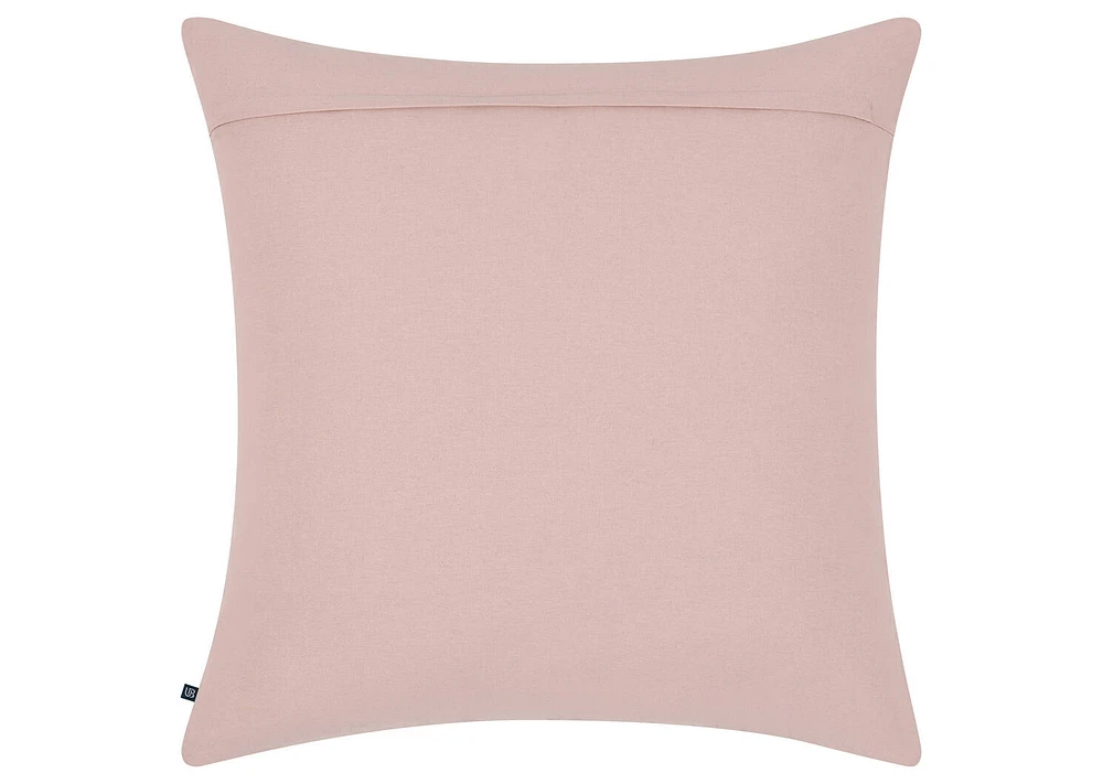 Chiara Cotton Pillow 24x24 Pink Dust